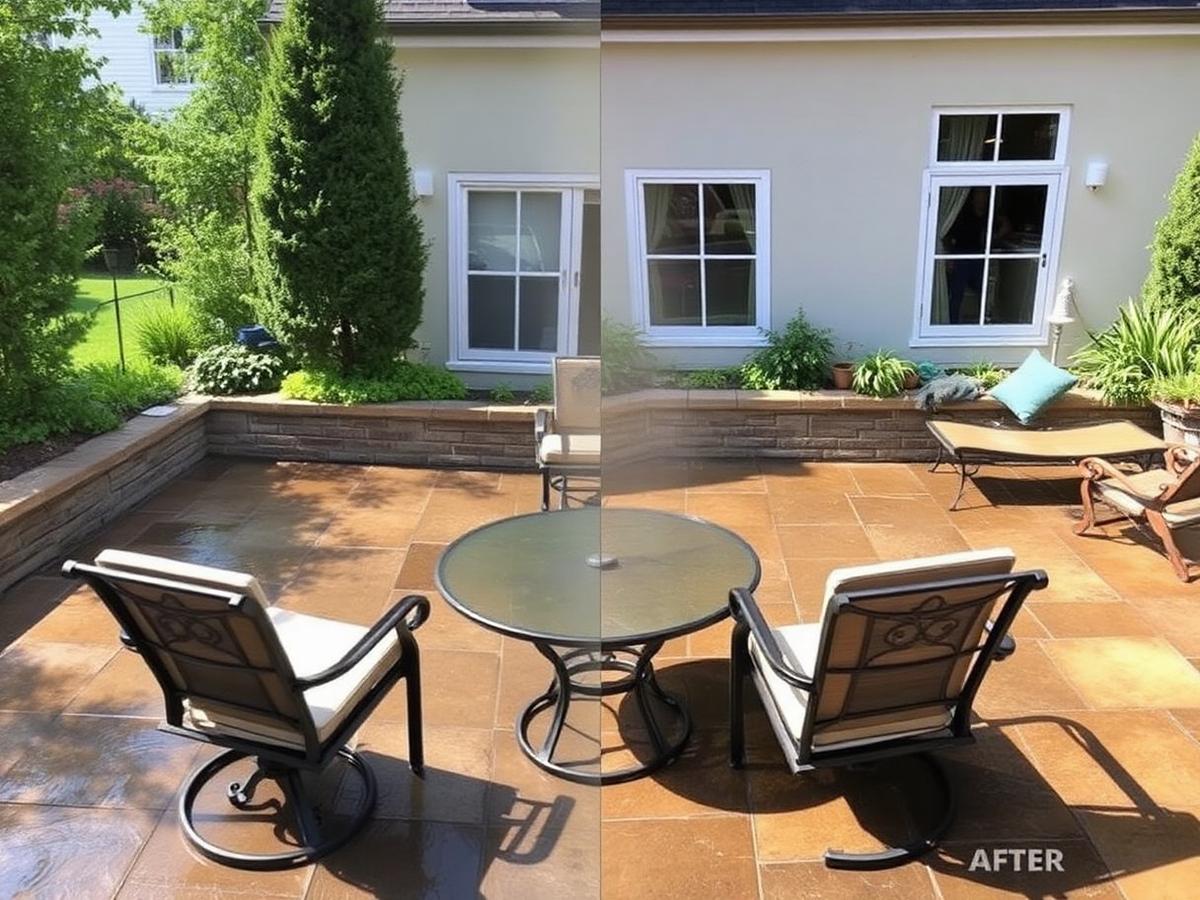 Patio cleaning